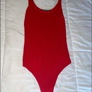 Brandy Melville Red Bodysuit